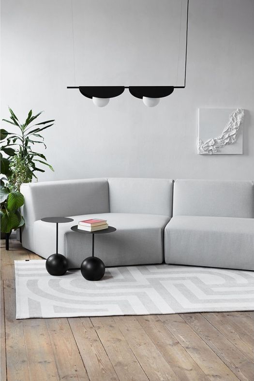 SALLO B plafondnier double noir
