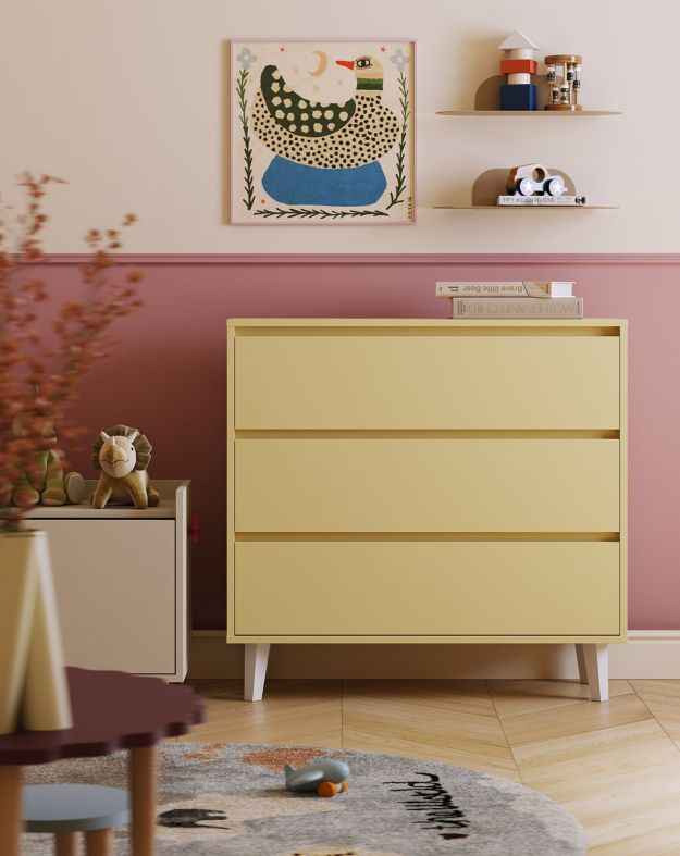 Fenris KIDS FKK1K Commode fermée avec tiroirs sur pieds
