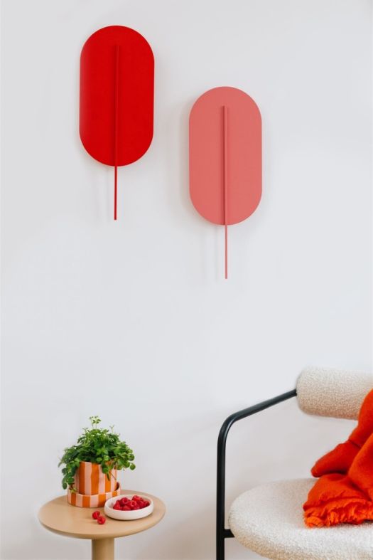 ROKKE lampe murale / applique murale rouge-orange