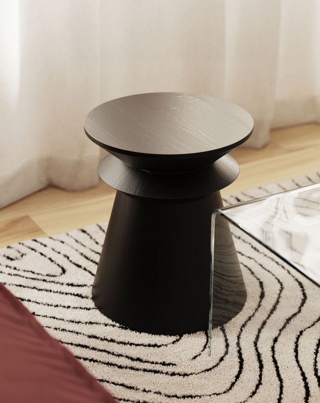 Table auxiliaire en bois LINE2 SP4 Noir