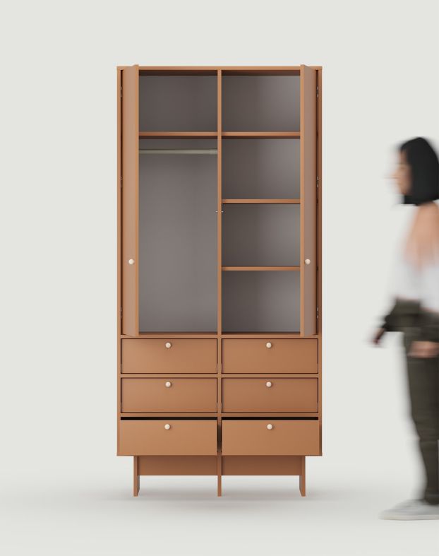KABE SZK07 armoire profonde avec barre en style JAPANDI