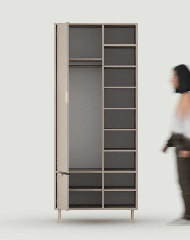 SIGI armoire profonde asymétrique avec barre SZSA5