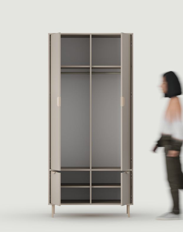 SIGI armoire profonde à deux tringles SZS9