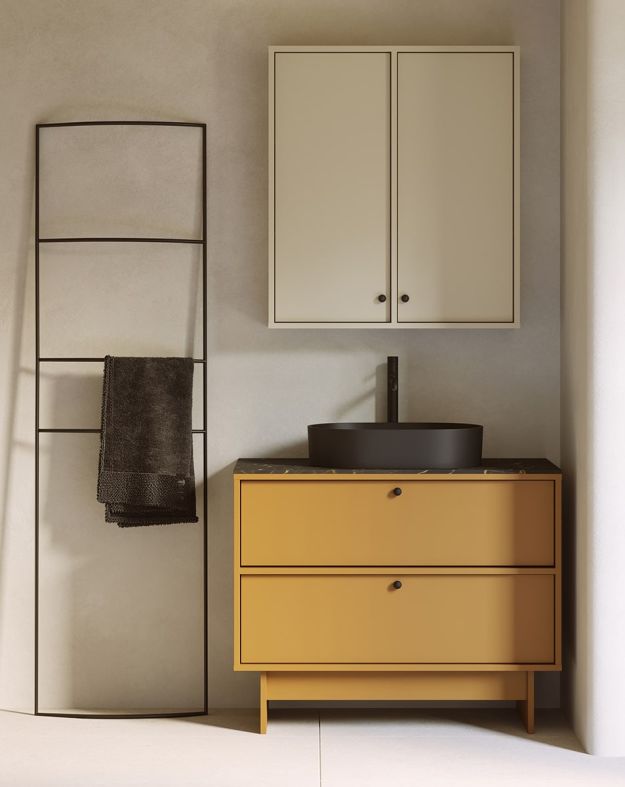 Armoire murale de salle de bain de style JAPANI KABE1 WKL01