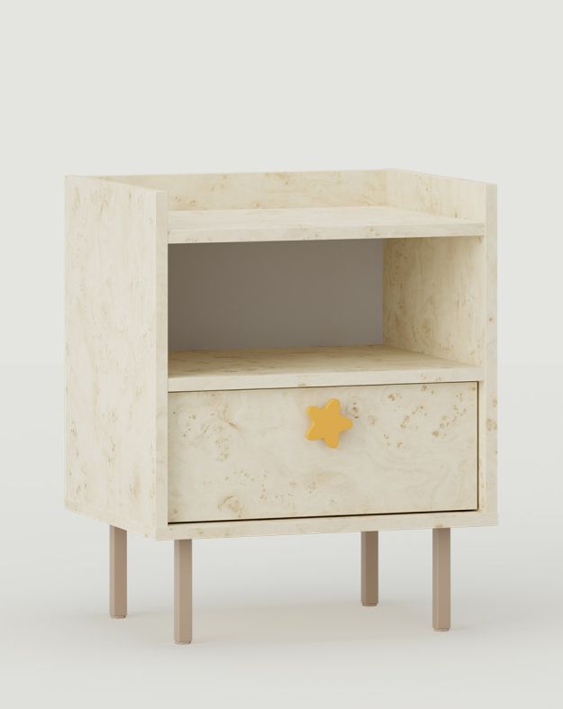 Table de chevet SIGI KIDS avec tablette et tiroir SNS04K