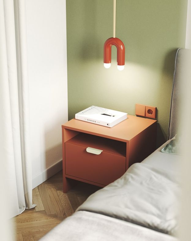 LAYERS LAY28 chevet avec niche et tiroir