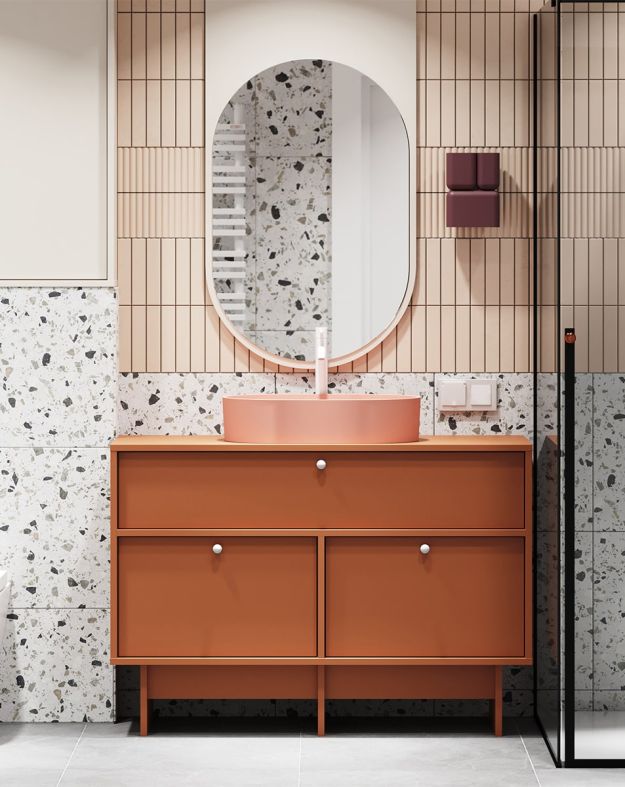 KABE KU01B meuble lavabo en style JAPANDI