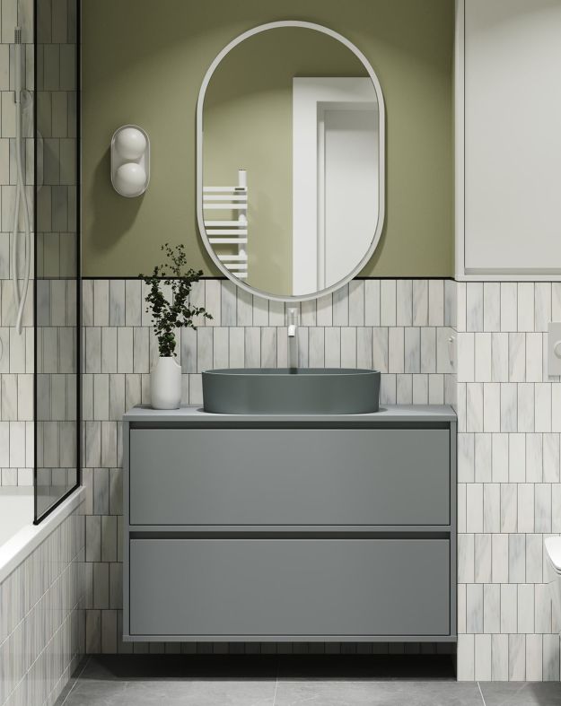 Meuble lavabo ODIS mural WOU02B