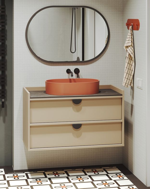 Meuble lave-mains SIGI mural WSU02B