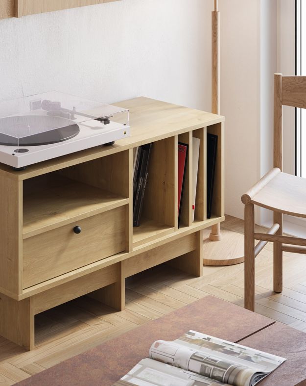 KABE KTV1SW armoire RTV en vinyle dans le style JAPANDI
