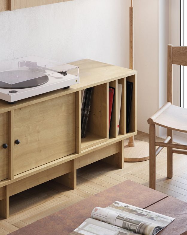 KABE KTV2W armoire RTV en vinyle dans le style JAPANDI