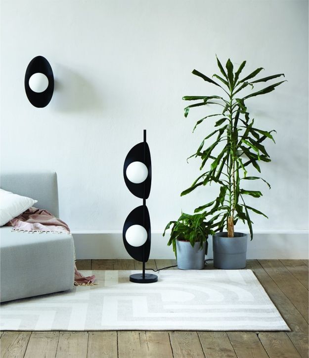 SALLO F lampadaire noir