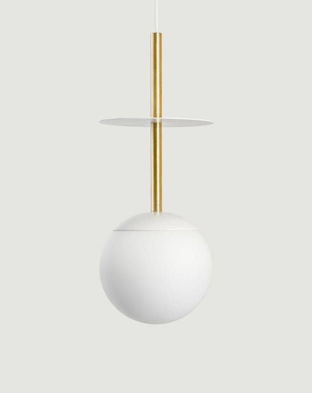 PLAAT A 3L plafonnier triple laiton blanc