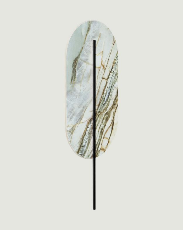 ROKKE applique murale blanche avec détails en laitonx
