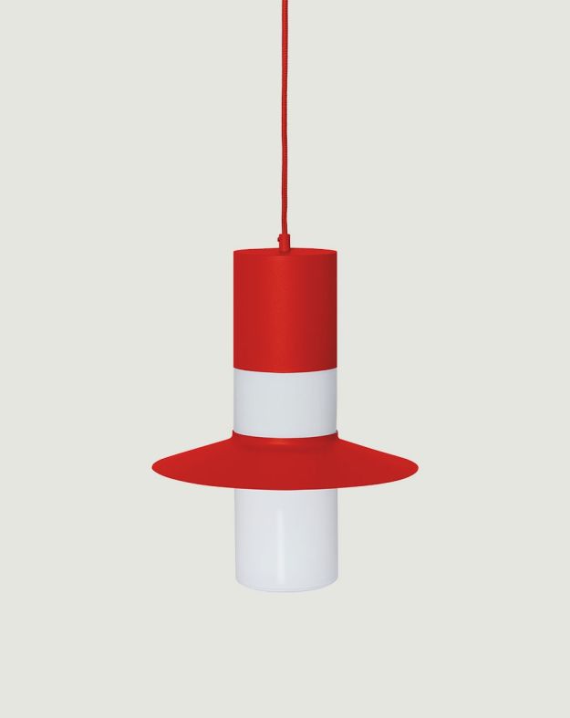 CAPONIO A Plafonnier rouge-orange