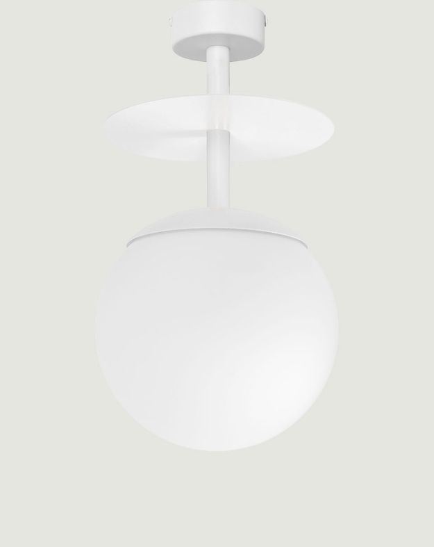 PLAAT B white ceiling lamp / plafond
