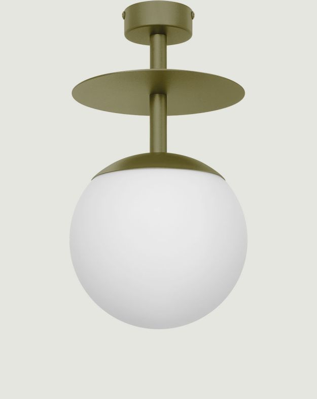 PLAAT B plafonnier vert olive / plafond