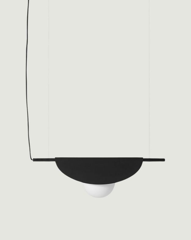 SALLO A Lampe suspendue noire