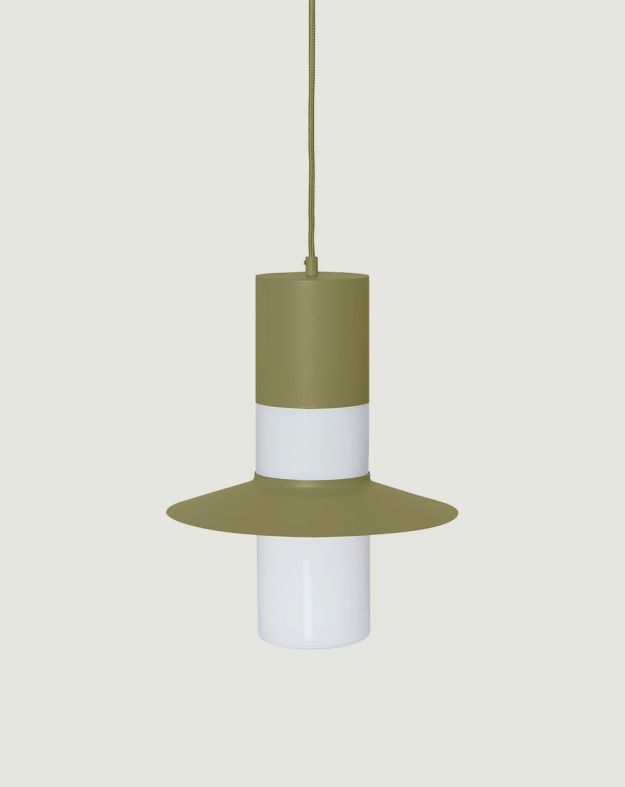 CAPONIO A Plafonnier vert olive