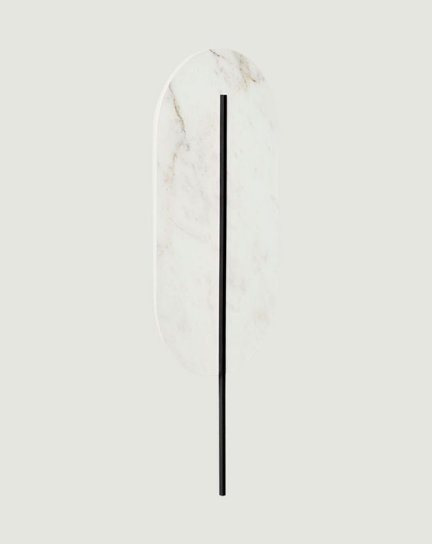 ROKKE applique murale blanche avec détails en laitonxx