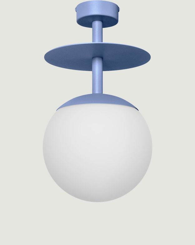 PLAAT B blue ceiling lamp / plafond