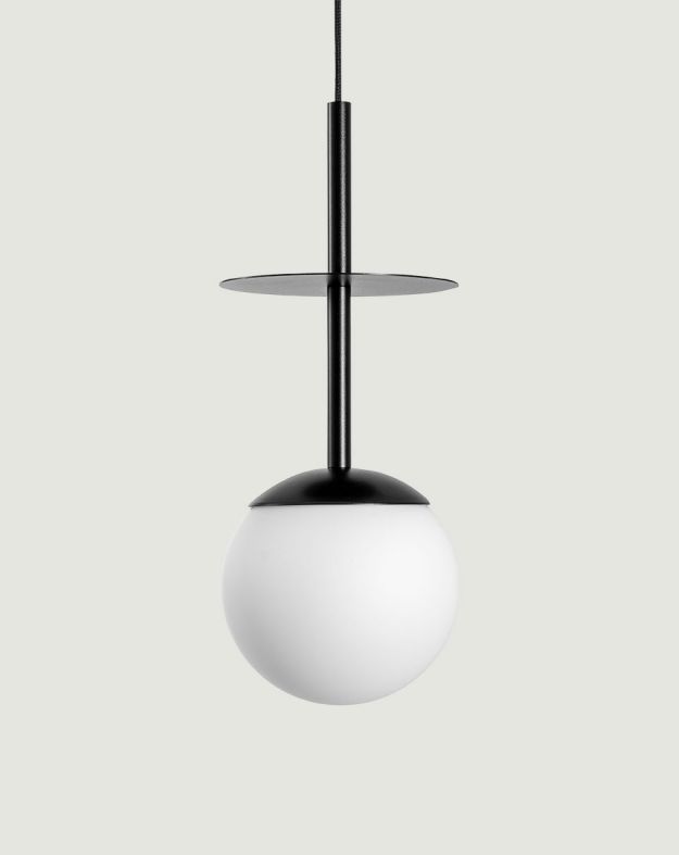 PLAAT A Lampe suspendue noire