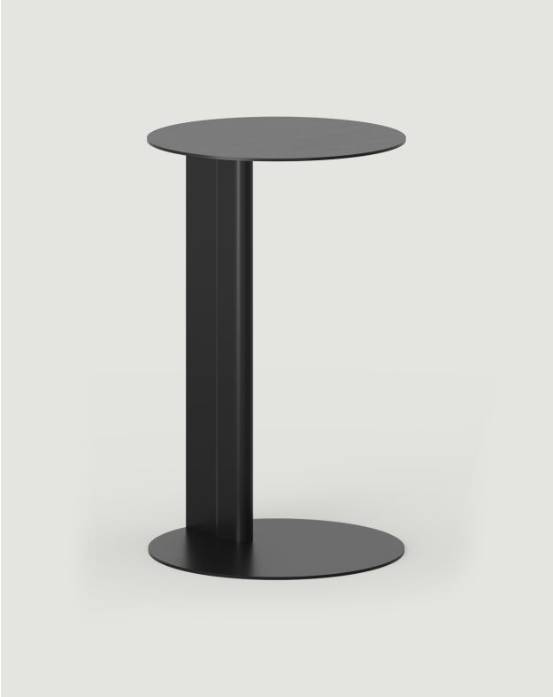 Stolik pomocniczy stalowy RONDO Czarny
                            