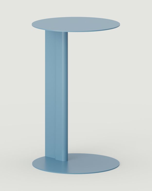 Table d’appoint en acier RONDO lagon