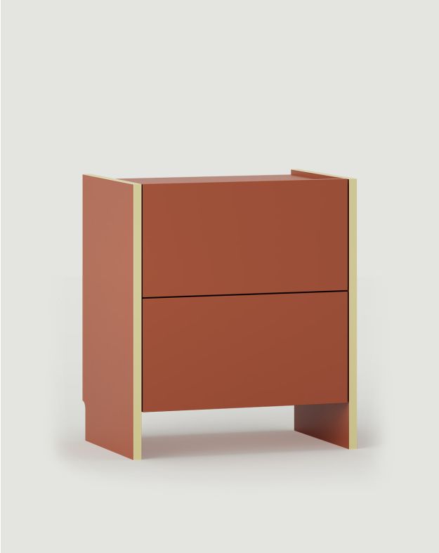 Szafka nocna ASKA ASK03
Kolor: Ognista Terakota
Okleina: Cytrynowy Mus