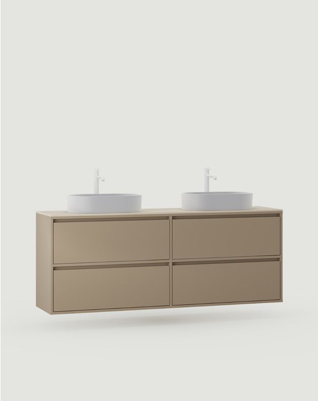 Szafka ODIS z dwiema umywalkami OMNIRES wisząca WO2U03
Kolor: Cappuccino
Umywalka: OVO M+ Biały Połysk OMNIRES
Bateria: Wysoka Y Biały Mat OMNIRES
Blat: Biały Krystaliczny Spiek