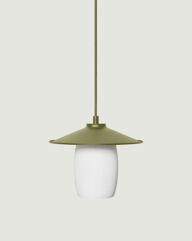JINGU A Suspension de plafond vert olive
