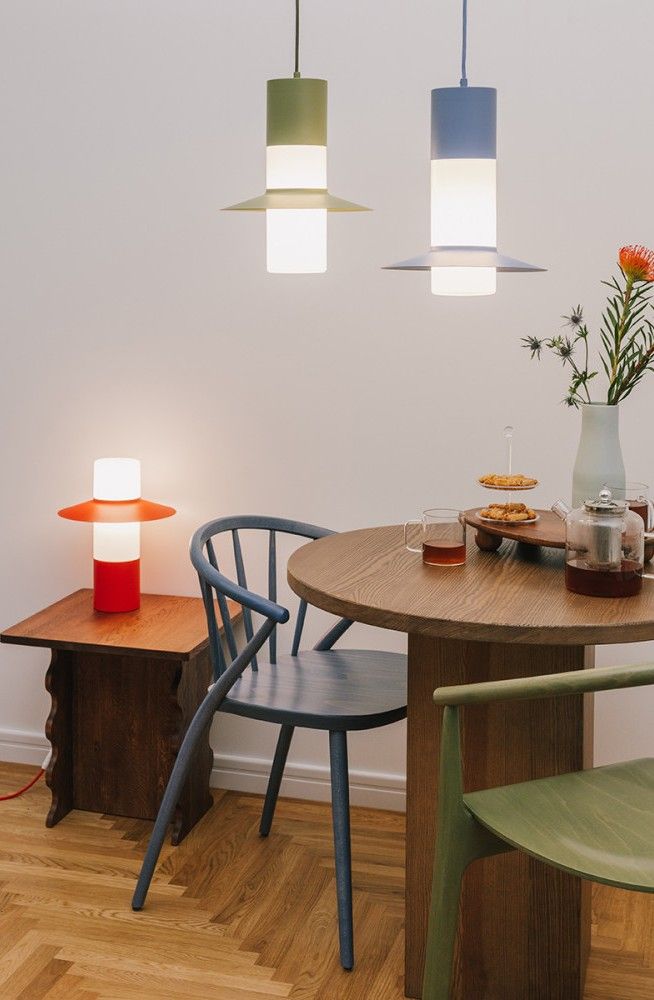 CAPONIO ST lampe de table bleue