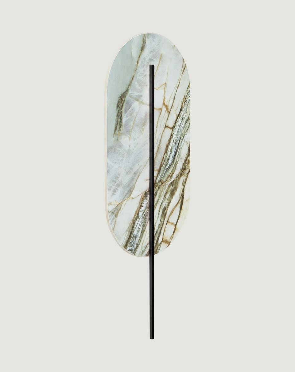 ROKKE applique murale blanche avec détails en laitonx
