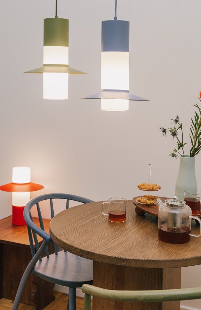 CAPONIO ST lampe de table bleue