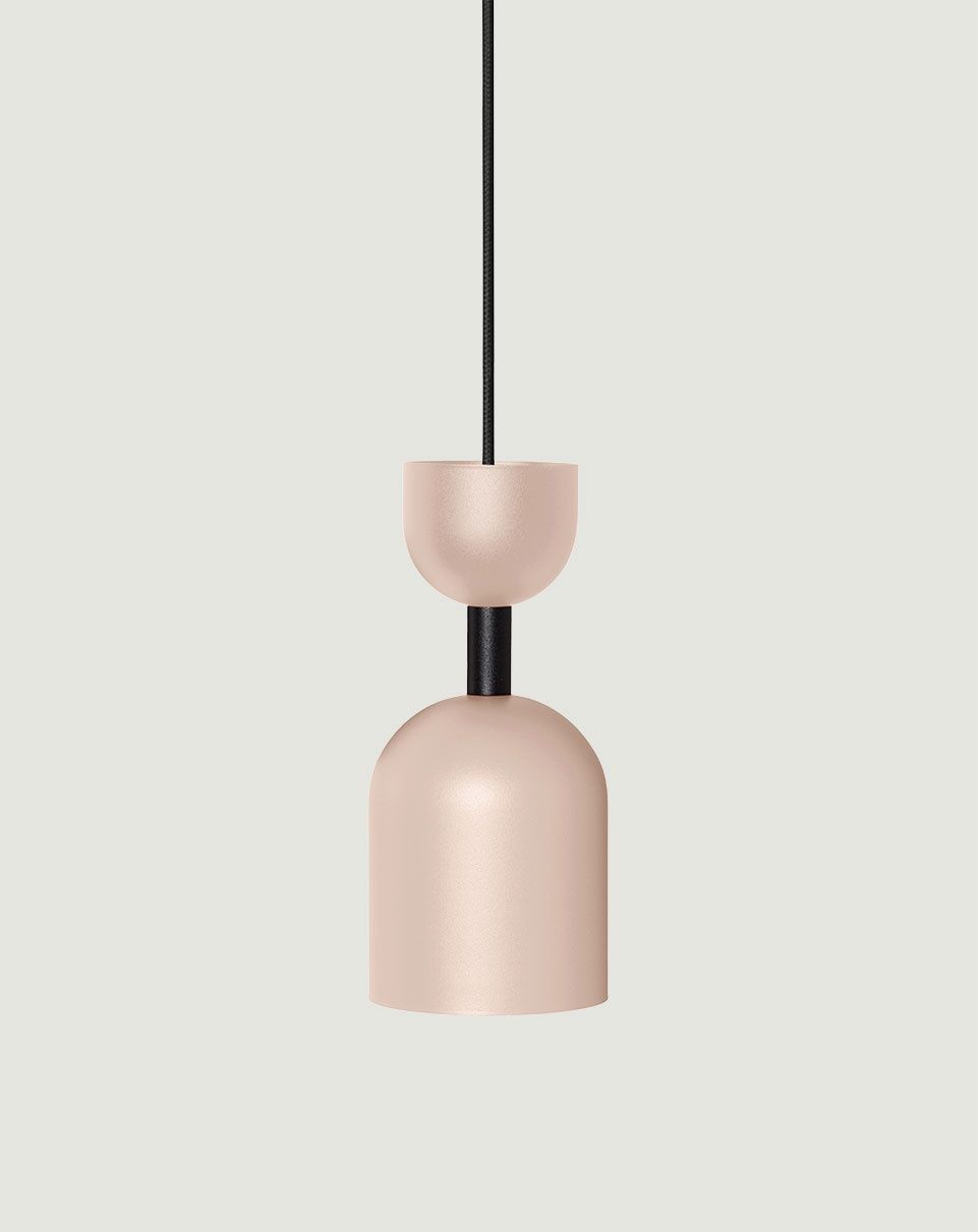 SUPURU plafonnier beige avec tube noir
