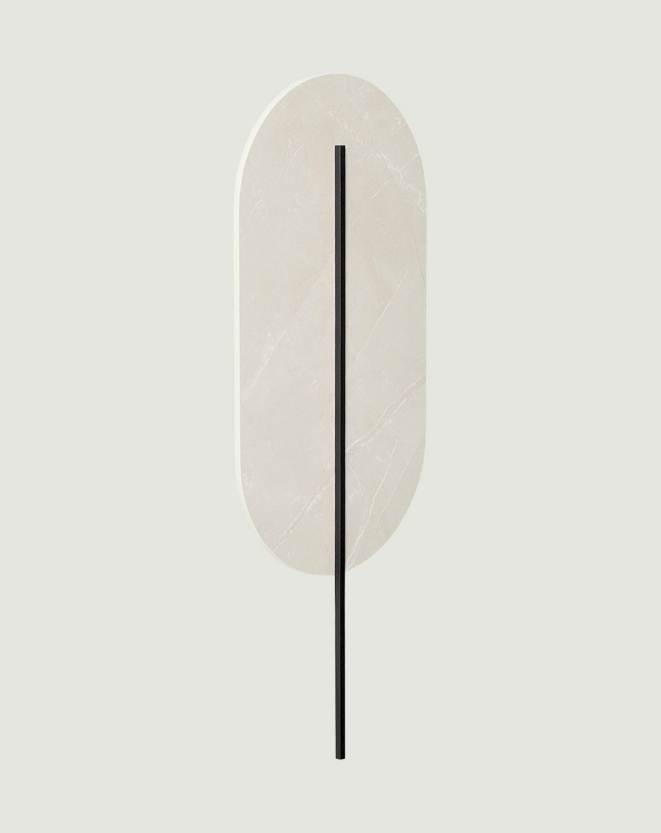 ROKKE applique murale blanche avec détails en laiton 3x