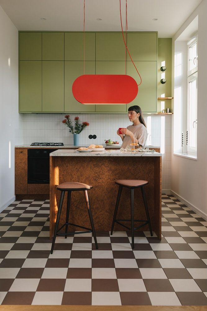 MALUMI A Suspension rouge-orange