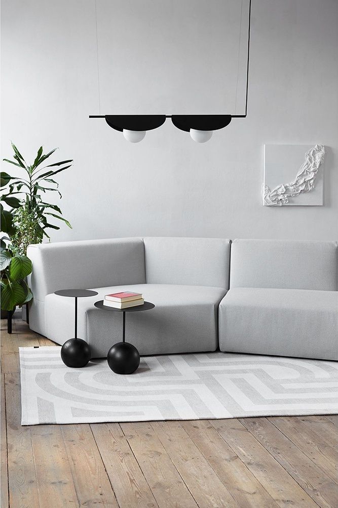 SALLO B plafondnier double noir