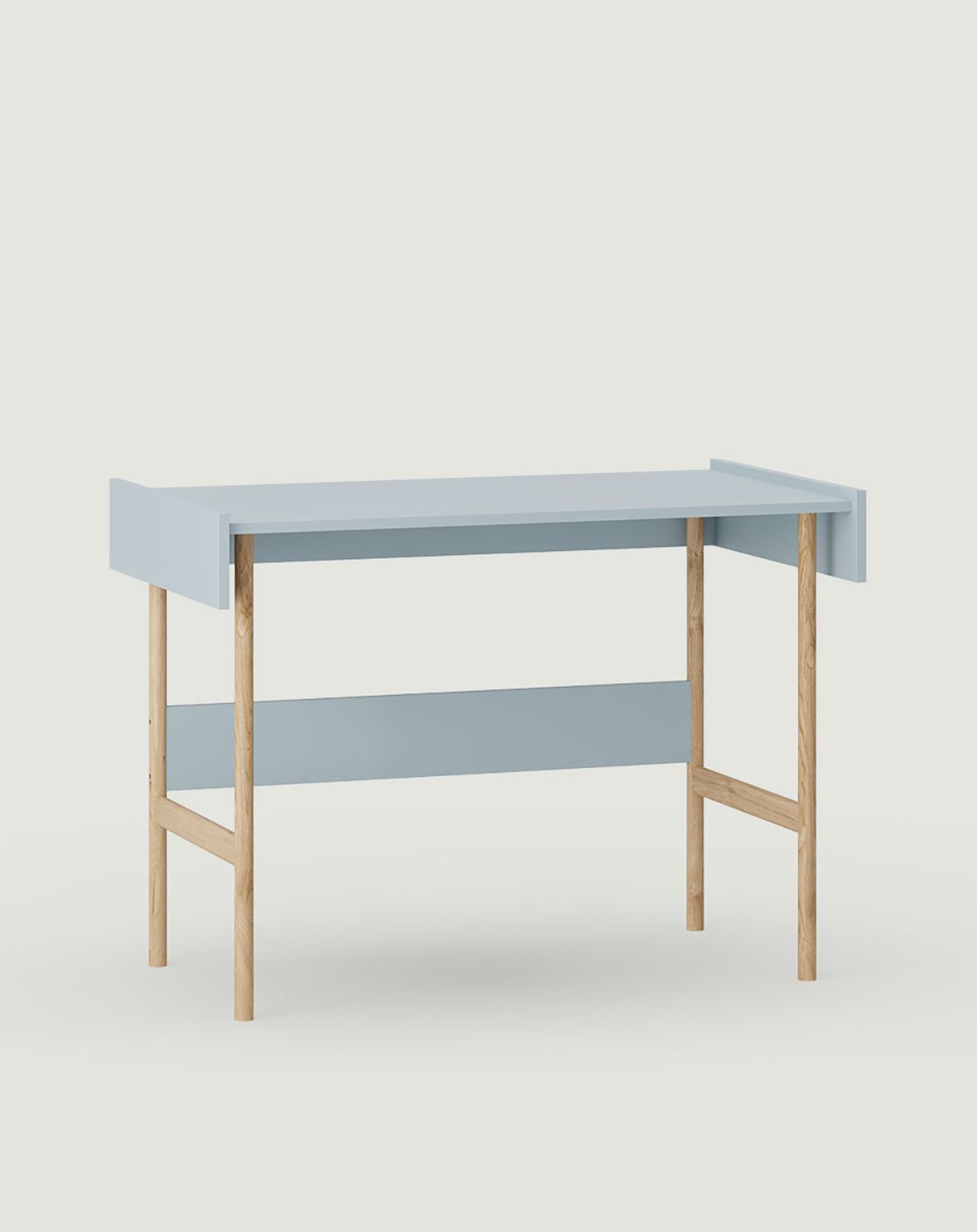 Bureau SKRA SKR87
Couleur : Bleu colombe
Pieds : Chêne huilé