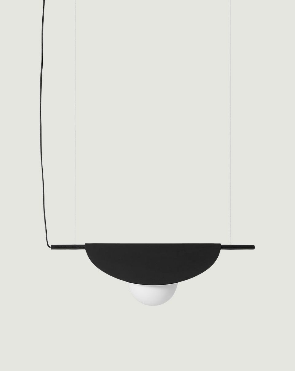SALLO A Lampe suspendue noire