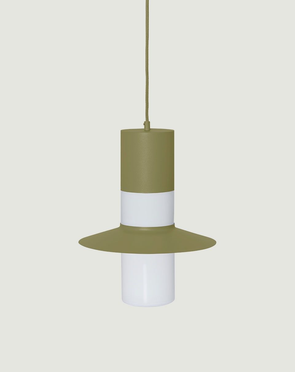 CAPONIO A Plafonnier vert olive
