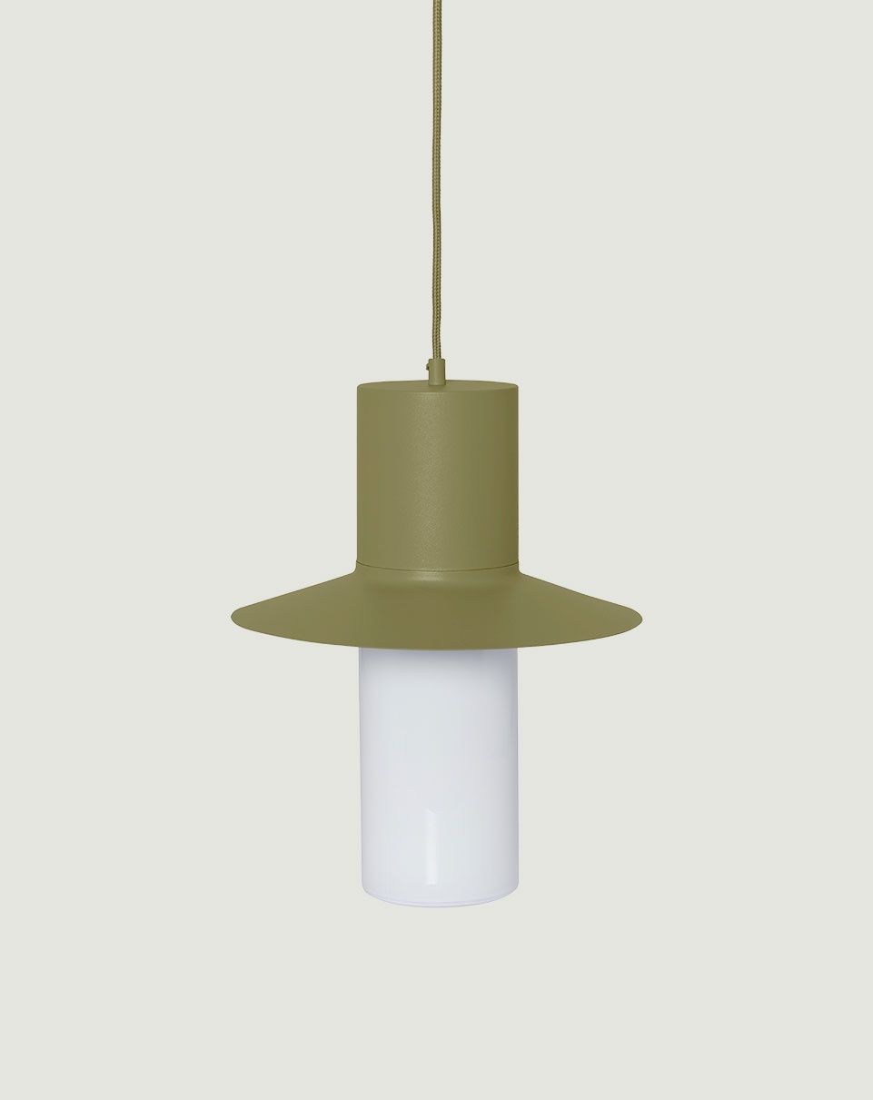 CAPONIO A Plafonnier vert olive