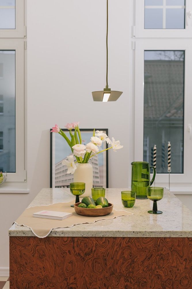 SENKEI A Suspension de plafond vert olive