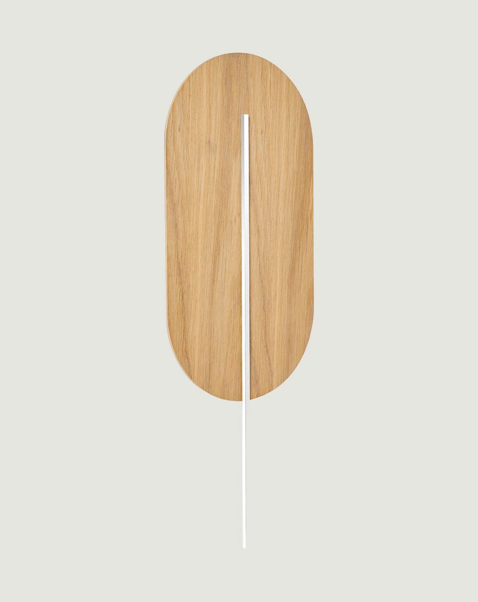 ROKKE WOOD applique murale en bois avec détails blancsx