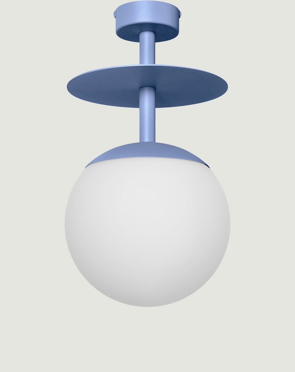 PLAAT B blue ceiling lamp / plafond