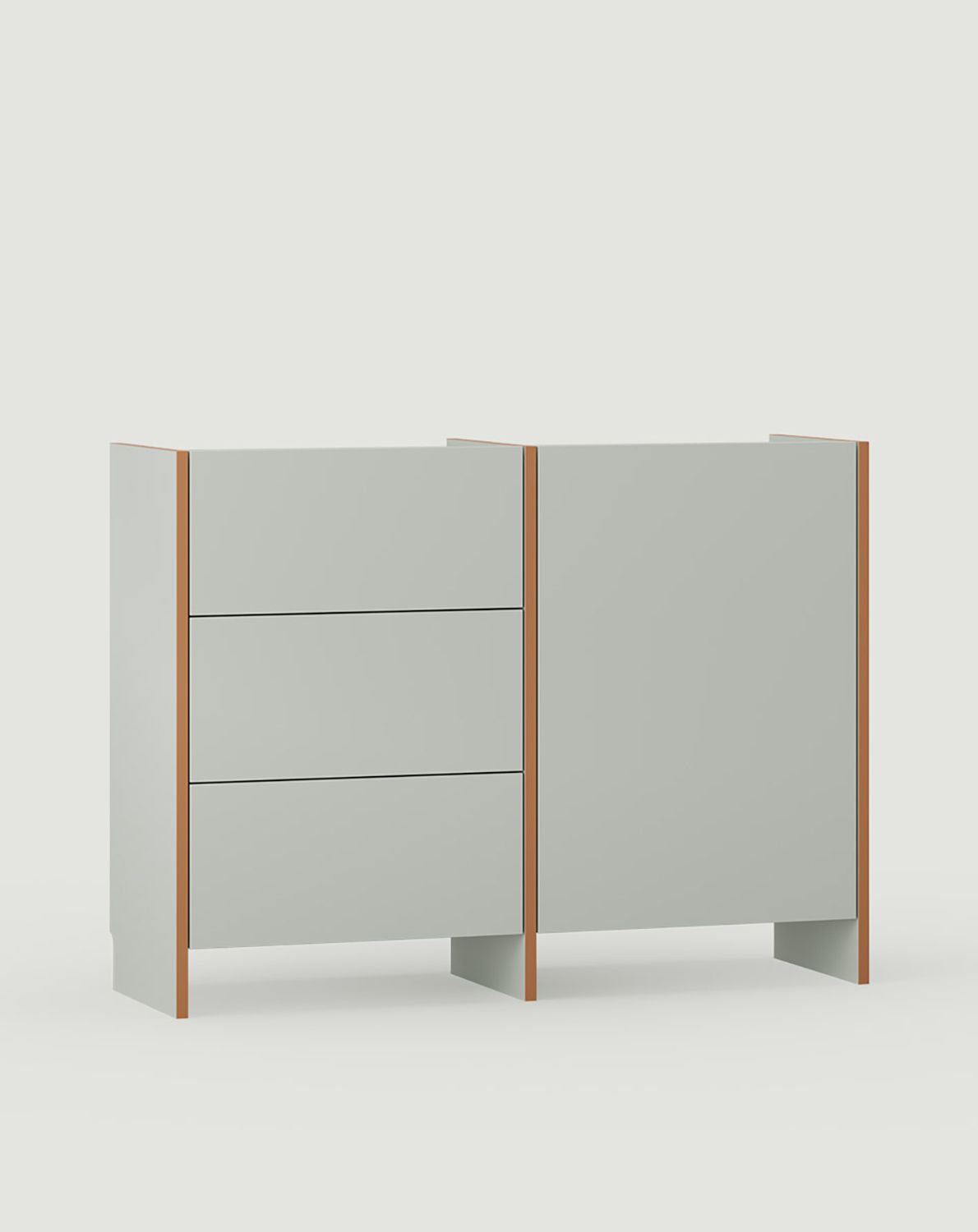 ASKA ASK05 commode
Couleur : pistache laiteuse
Placage : Sahara Deep