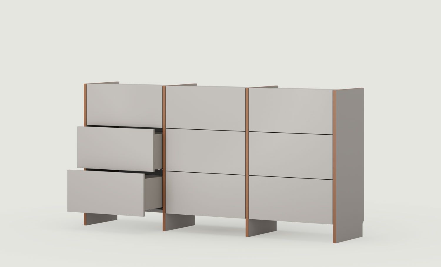 ASKA ASK07 commode
Couleur : Cachemire enveloppant
Placage : Sahara Deep