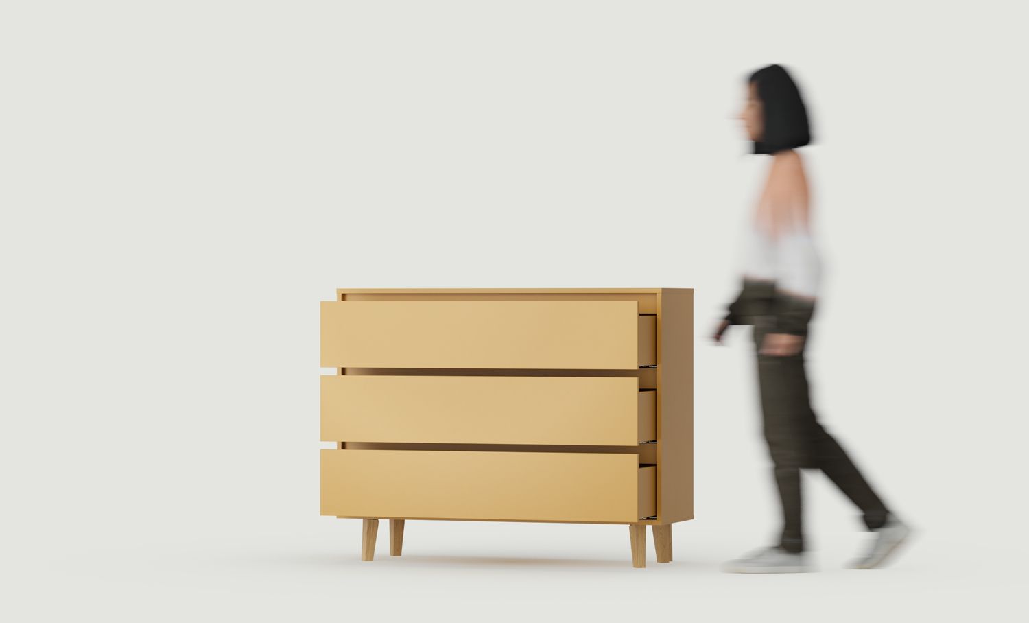 FKK1 Commode FENRIS
Couleur : Vintage moutarde
Pied : Chêne trapézoïdal huilé