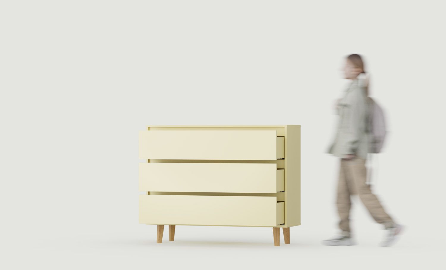 Fenris KIDS FKK1K Commode fermée avec tiroirs sur pieds
