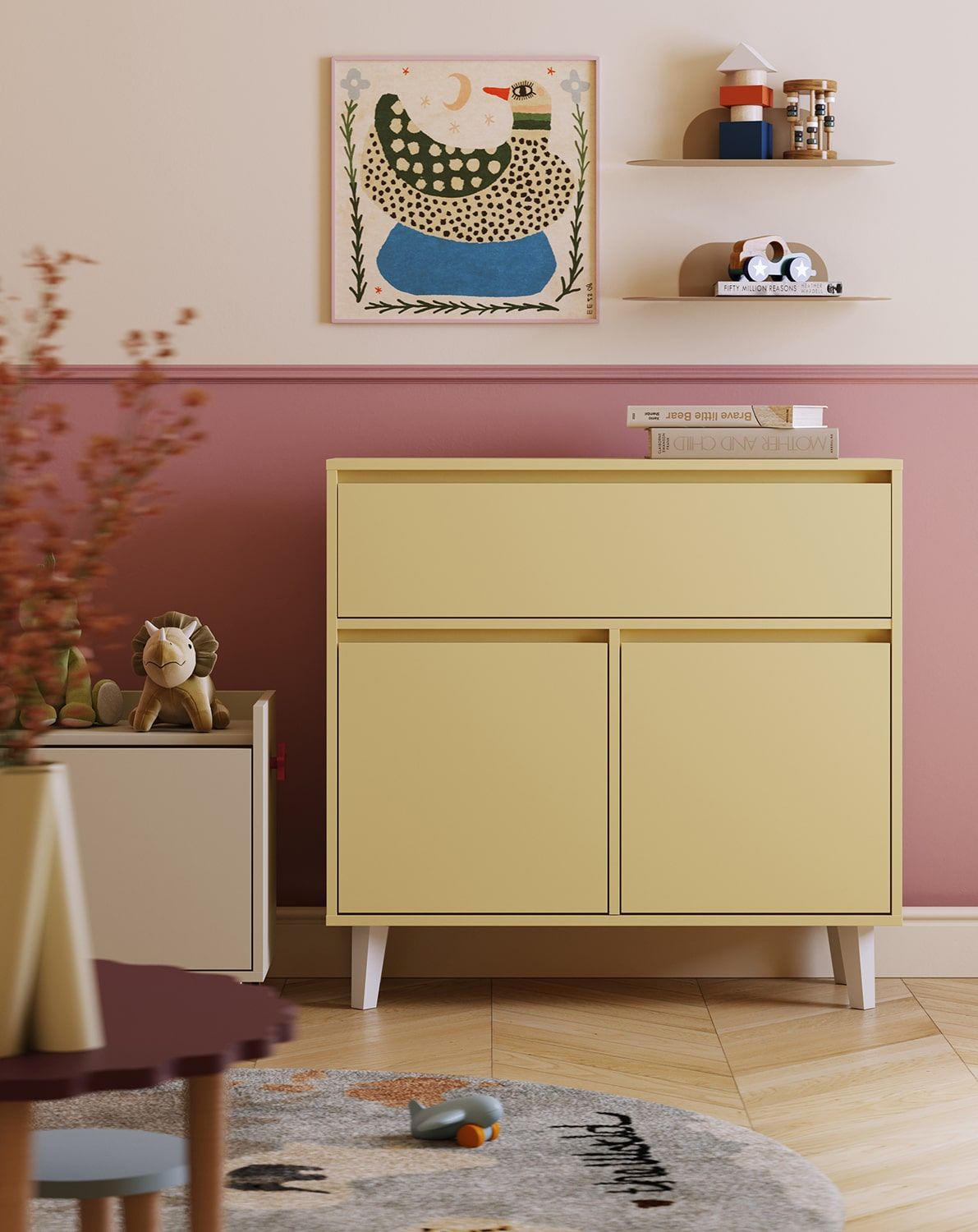 Fenris KIDS FKK6K commode fermée avec portes sur pieds